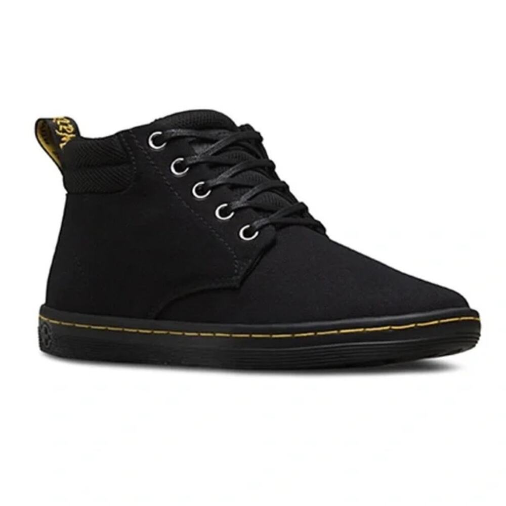 Dr. Martens Belmont Women's Size 9 Black Canvas Ankle Boots Chukka Style GUC